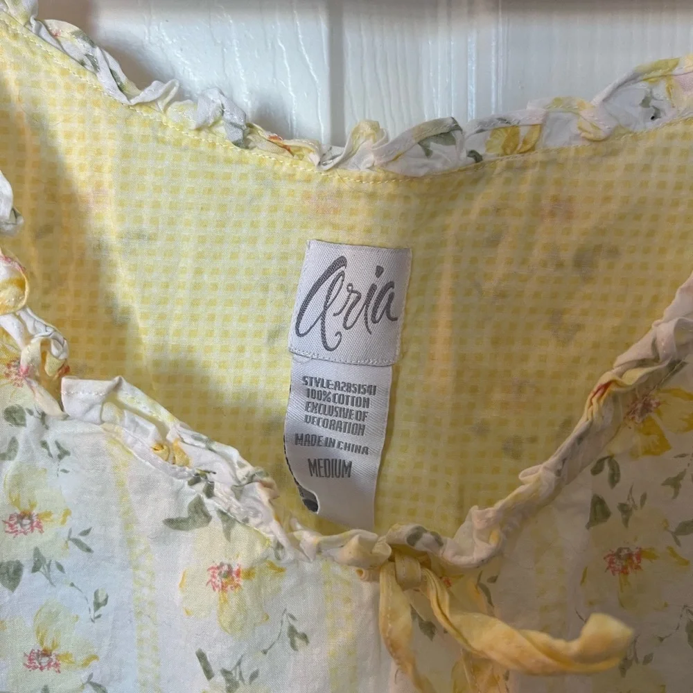 100% Cotton Floral Sleep Set - Picture 3 of 4